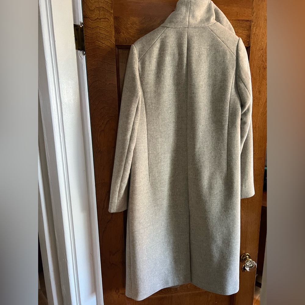 Wilfred (Artizia) long light grey wool/cashmere coat